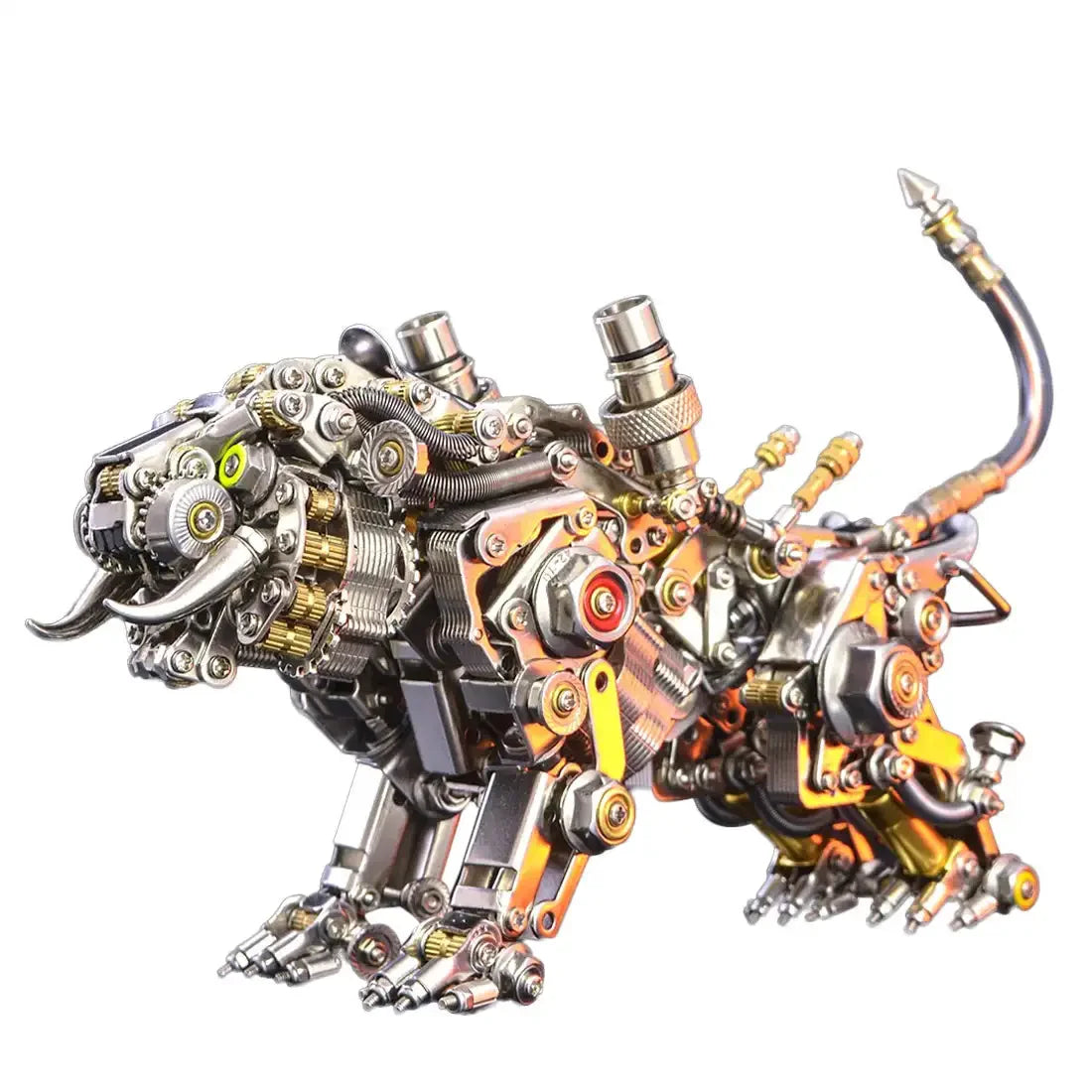 700+ PCS Mechanical Tiger – 3D Metal Puzzle DIY Assembly Kit with Tools