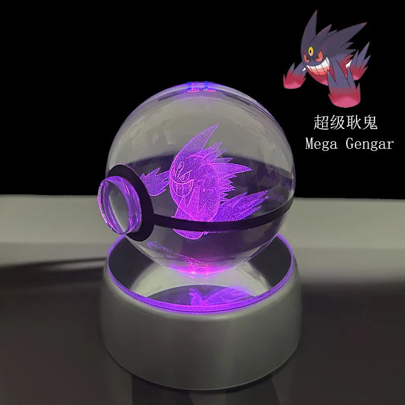 Pokémon 3D Crystal Ball – LED Light Base Display