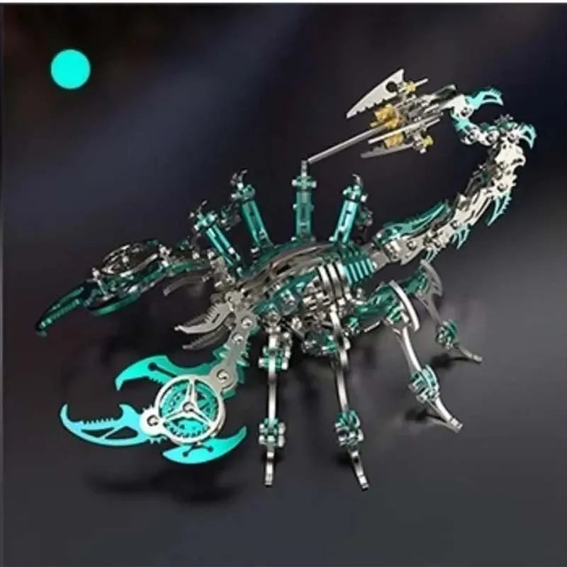 DIY 3D Metal Scorpion King Model Kit – 454-Piece Mechanical Puzzle for Adults & Teens