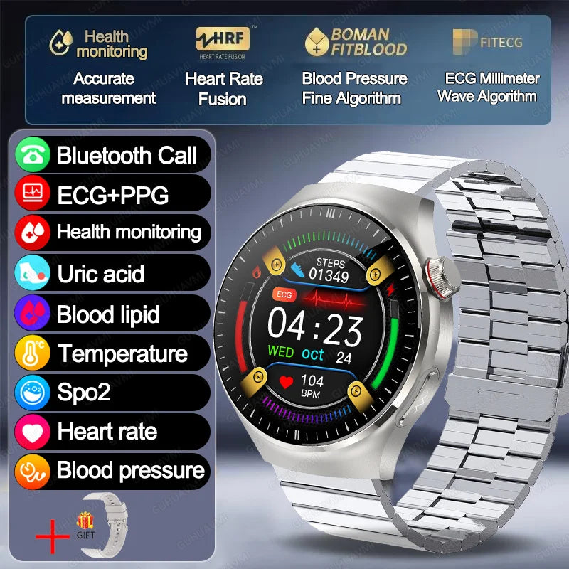 VitaPulse TK26 – 5-Organ Health Smartwatch with Uric Acid & Blood Lipid Tracker