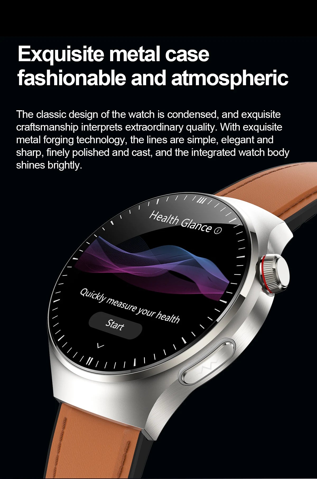 VitaPulse TK26 – 5-Organ Health Smartwatch with Uric Acid & Blood Lipid Tracker