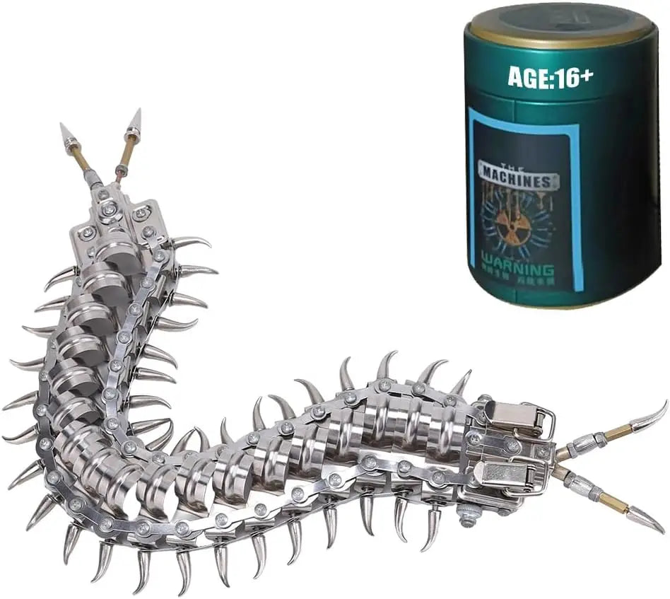Steampunk Centipede 3D Metal Puzzle – 200 Pcs DIY Mechanical Model Kit