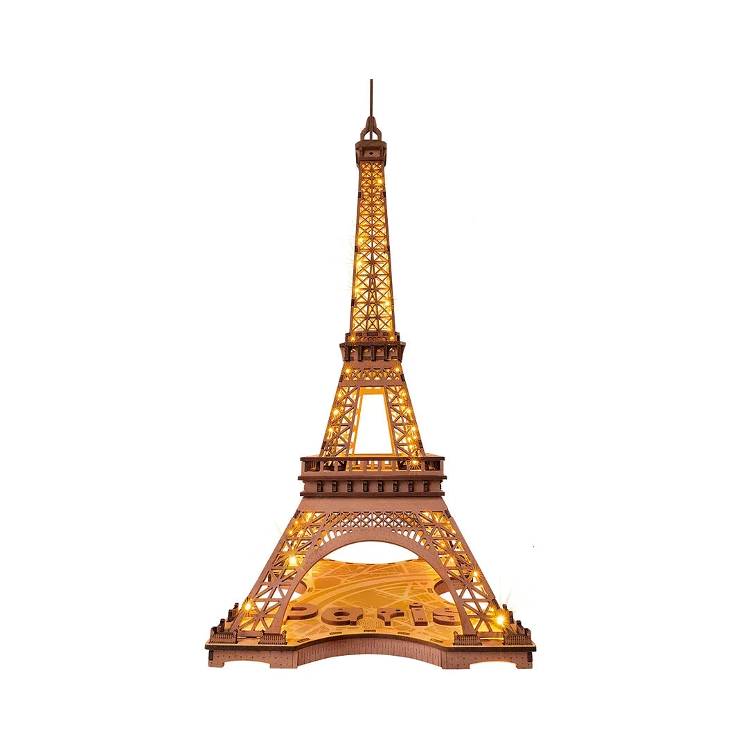 Night of the Eiffel Tower 3D Wooden Puzzle (164 Pcs, 53cm Tall)