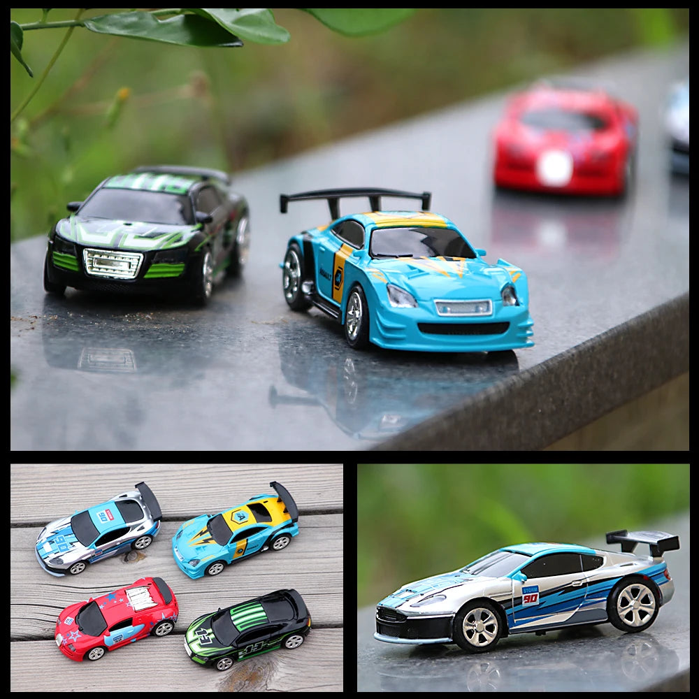1:58 Mini RC Drift Car – Bluetooth-Controlled Toy in PVC Can Pack (Model 8023)