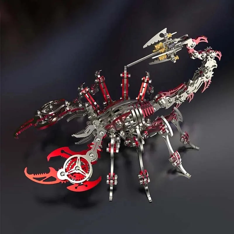 DIY 3D Metal Scorpion King Model Kit – 454-Piece Mechanical Puzzle for Adults & Teens