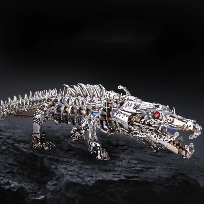 MechGator – DIY Mechanical Crocodile 3D Metal Puzzle Kit (1500+ PCS)