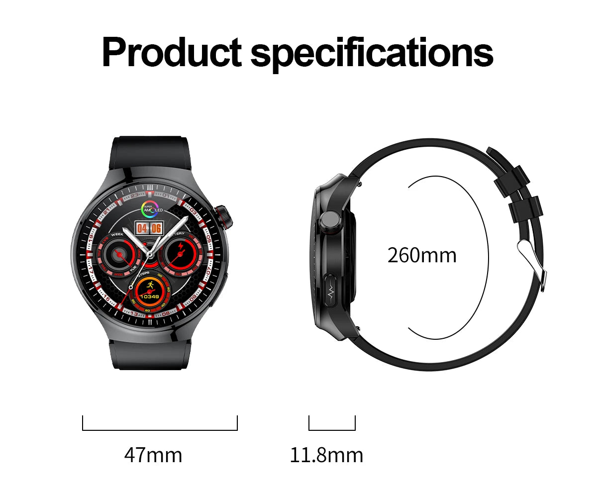 VitaPulse TK26 – 5-Organ Health Smartwatch with Uric Acid & Blood Lipid Tracker