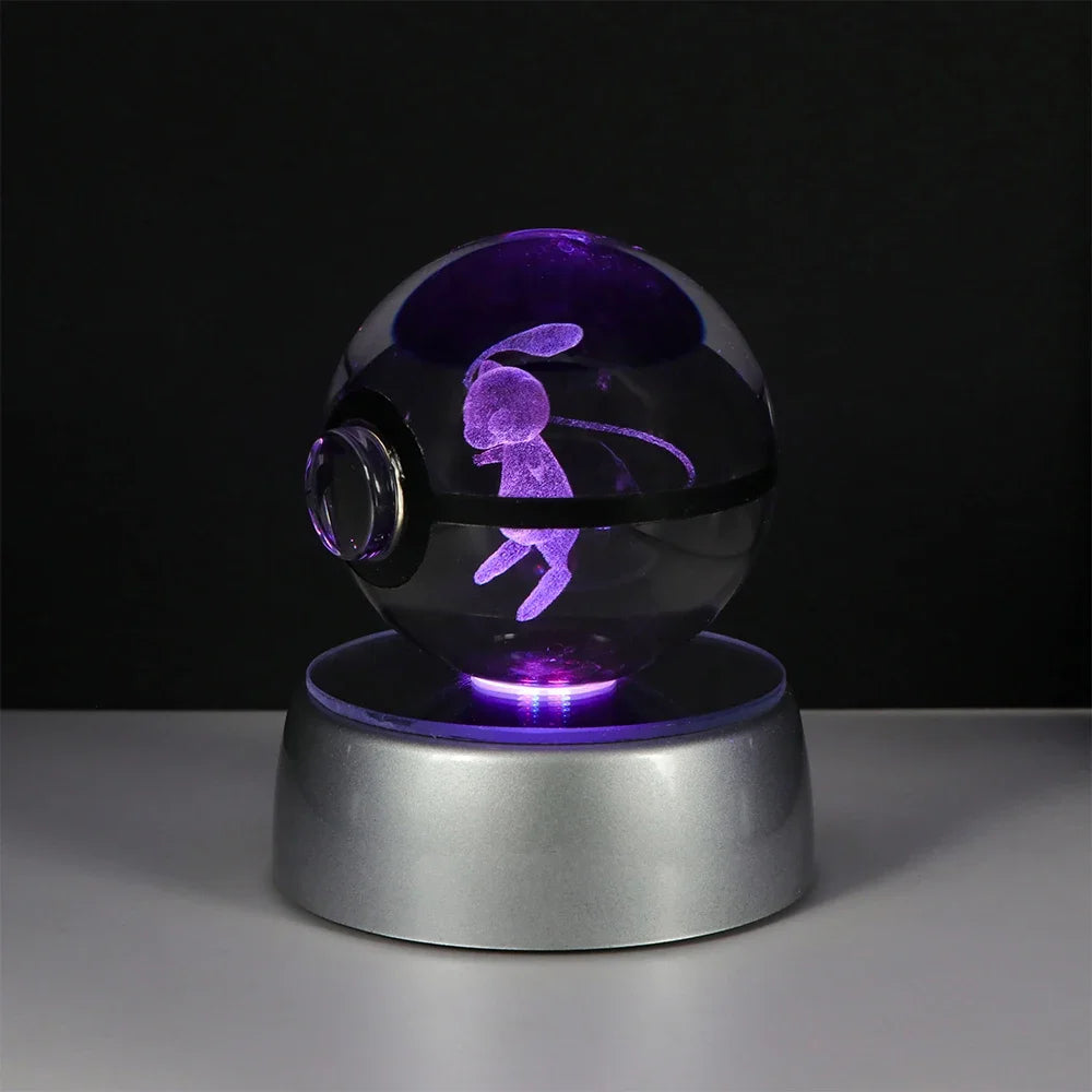 Pokémon 3D Crystal Ball – LED Light Base Display