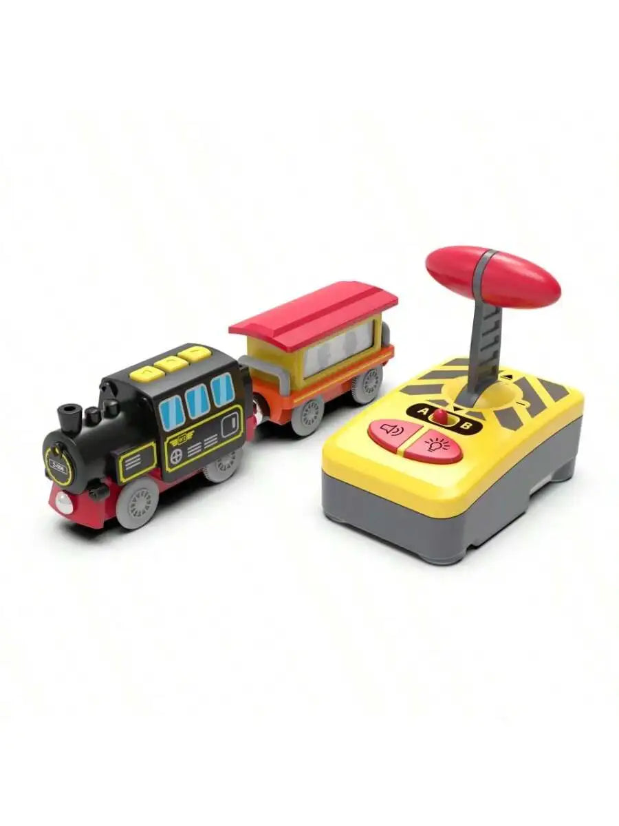 Magnetic RC Diecast Train & Car Track Set – Compatible with Wooden Railways