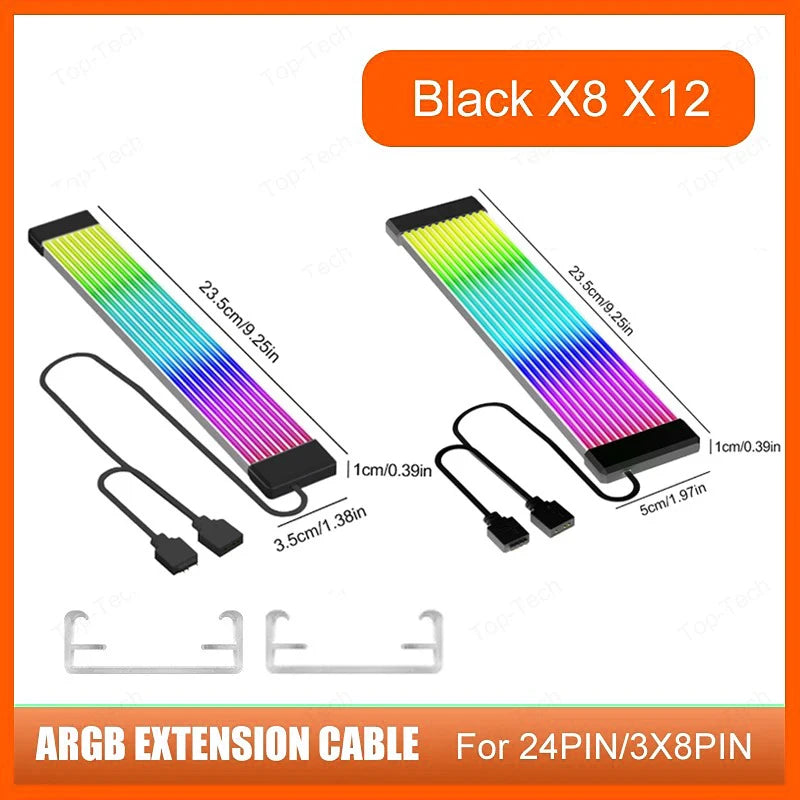 PC RGB PSU/GPU Cable Light Strip – 5V ARGB Sync Ready