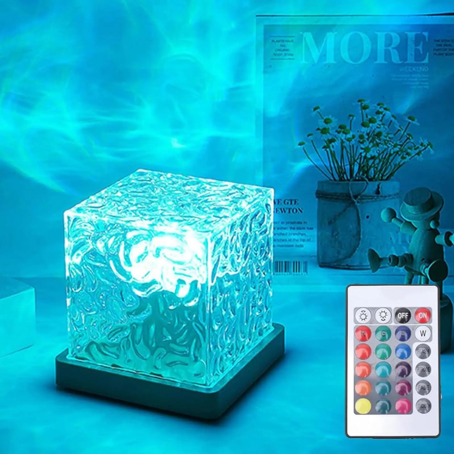 Ocean Wave Aurora Projector – 16-Color LED Glow Light