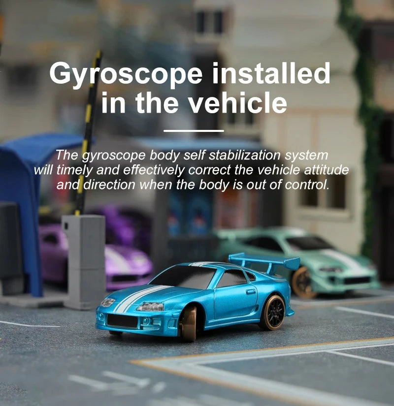 Desktop Turbo Racing 1:76 RC Drift Car W/ Gyro Radio