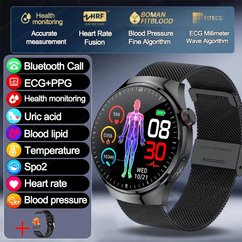 VitaPulse TK26 – 5-Organ Health Smartwatch with Uric Acid & Blood Lipid Tracker