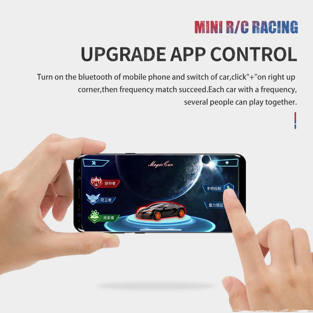 1:58 Mini RC Drift Car – Bluetooth-Controlled Toy in PVC Can Pack (Model 8023)