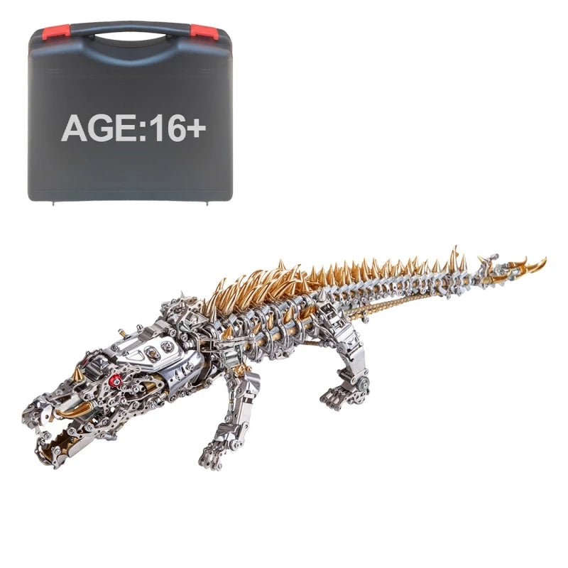 MechGator – DIY Mechanical Crocodile 3D Metal Puzzle Kit (1500+ PCS)