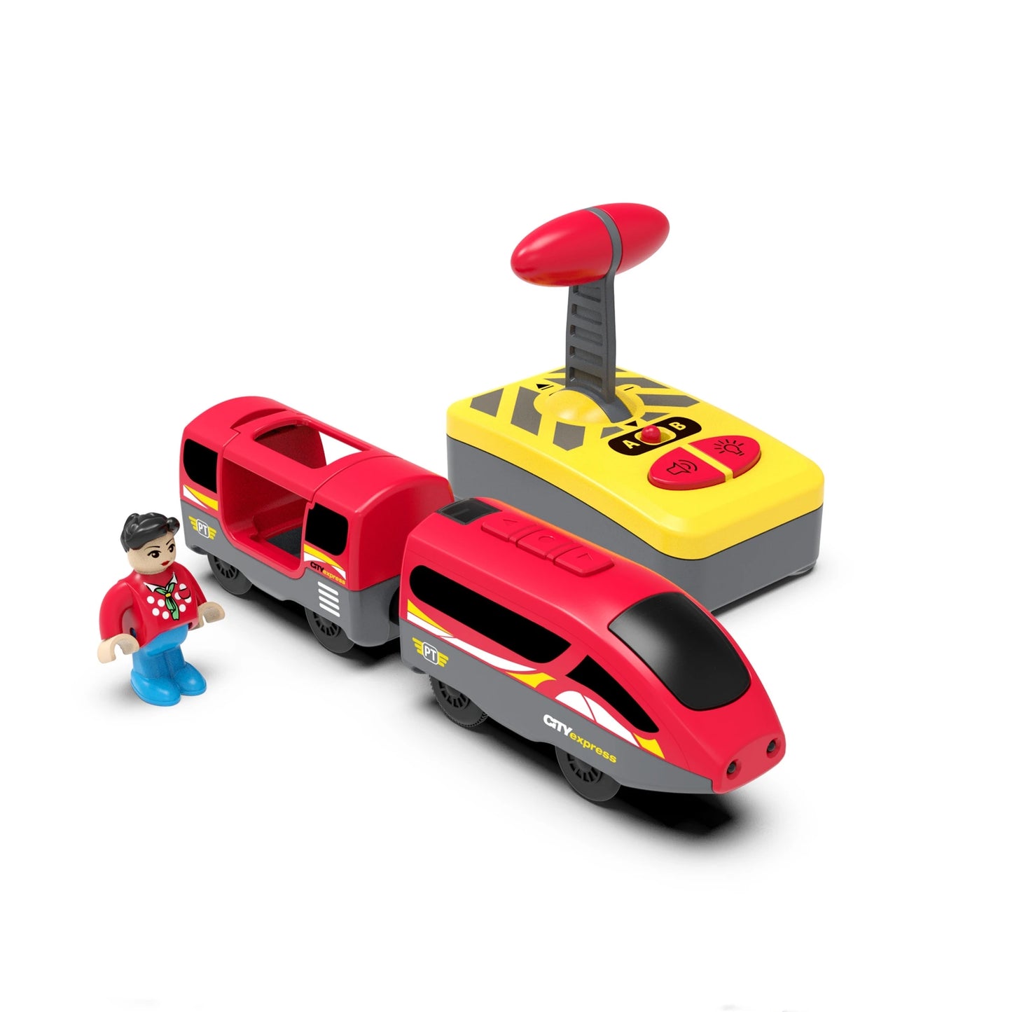 Magnetic RC Diecast Train & Car Track Set – Compatible with Wooden Railways