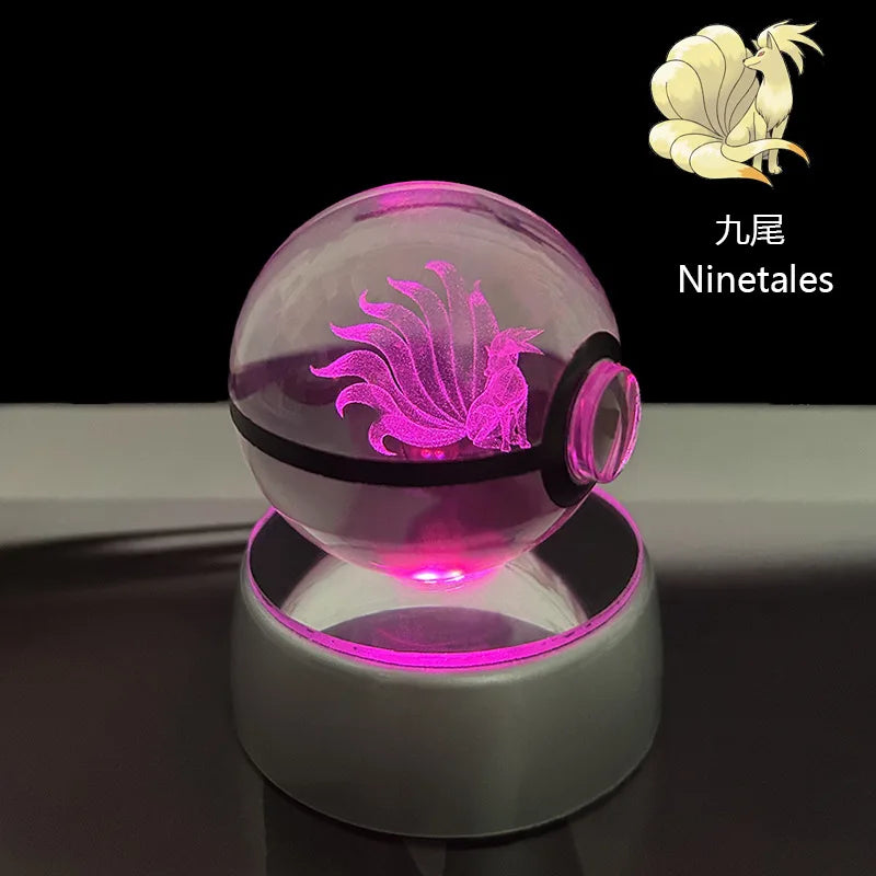 Pokémon 3D Crystal Ball – LED Light Base Display