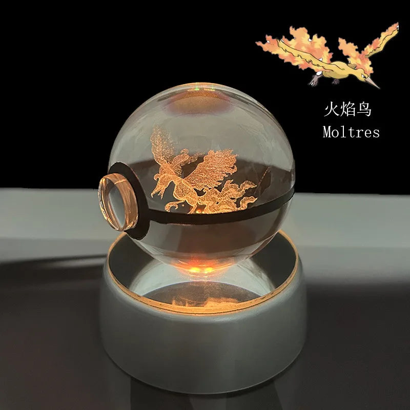 Pokémon 3D Crystal Ball – LED Light Base Display