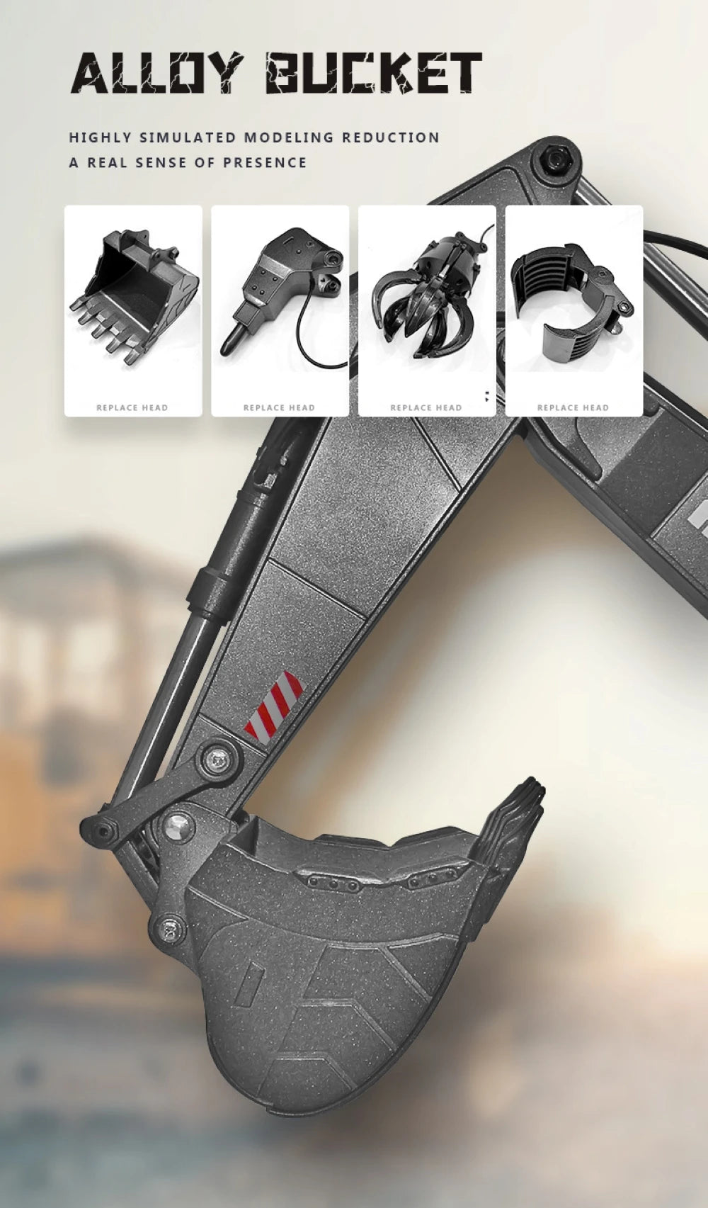 HUINA 1:14 RC Excavator – Standard & Pro Models (1593 / 1593 Pro)