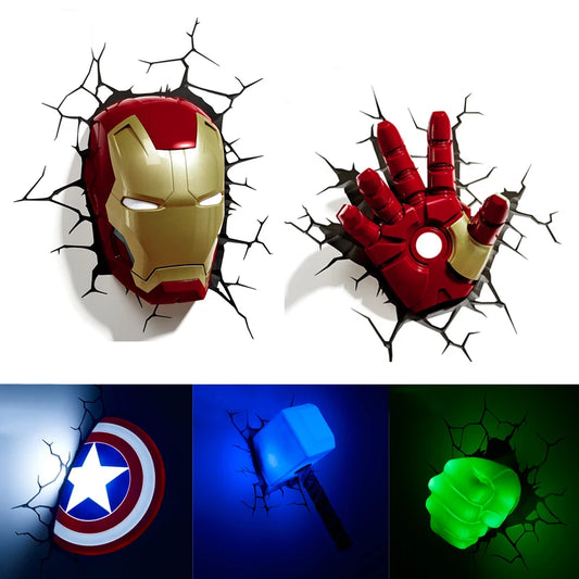 Avengers Assemble – 3D LED Hero Wall Lights