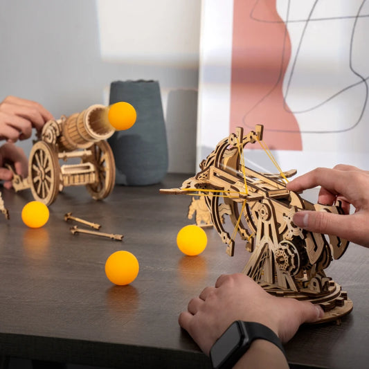 Medieval Siege Weapons – 3D Wooden Puzzle Set (Ballista & Artillery Models)