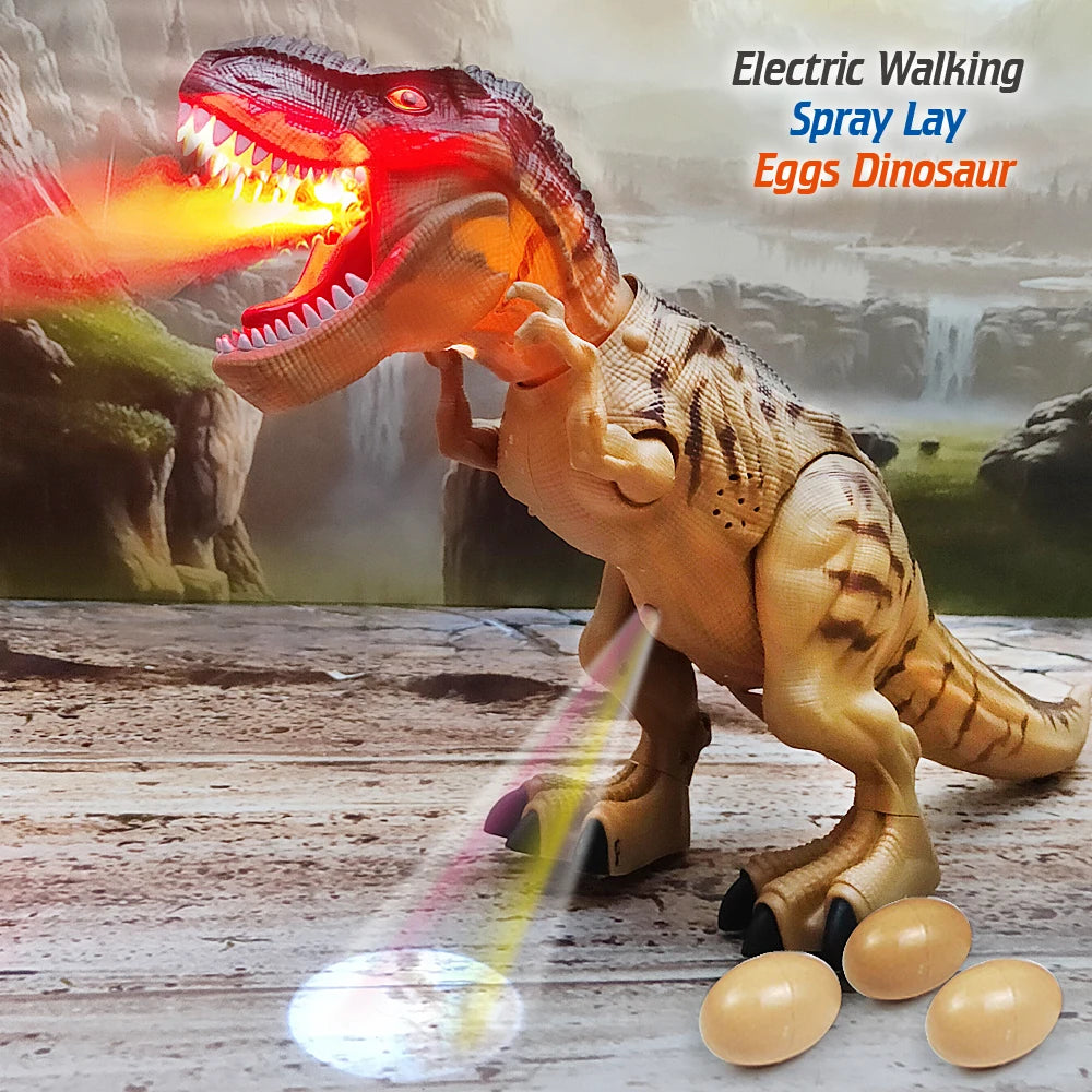Large Electric Walking Dinosaur – Spray, Lay Eggs, Lights & Sounds