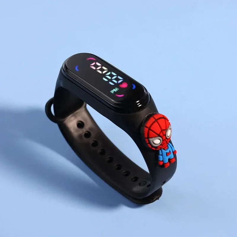 Kids LED Touch Watch – Pokémon, Avengers, Disney & More | Waterproof Cartoon Timepiece