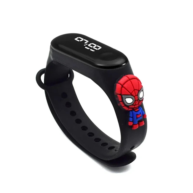 Kids LED Touch Watch – Pokémon, Avengers, Disney & More | Waterproof Cartoon Timepiece