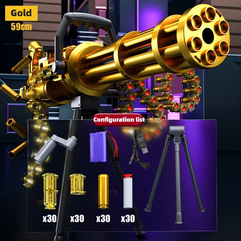 Titan Strike Gatling Gun DIY Soft Bullet Blaster Toy