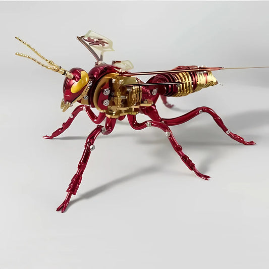 3D Stainless Steel Wasp Model Kit – DIY Mechanical Insect Puzzle Toy for Adults & Teens | Anti-Stress Craft