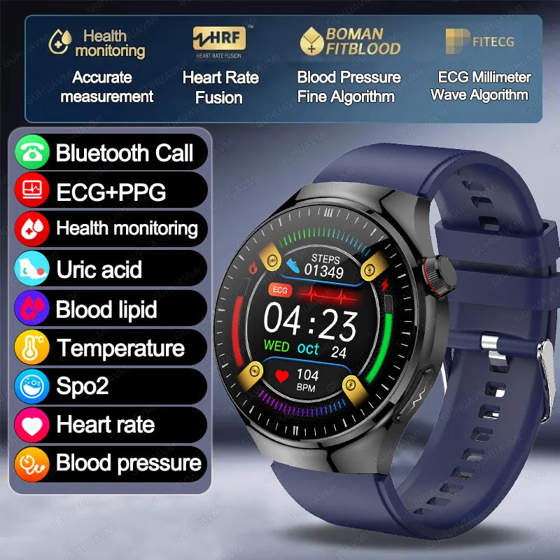 VitaPulse TK26 – 5-Organ Health Smartwatch with Uric Acid & Blood Lipid Tracker