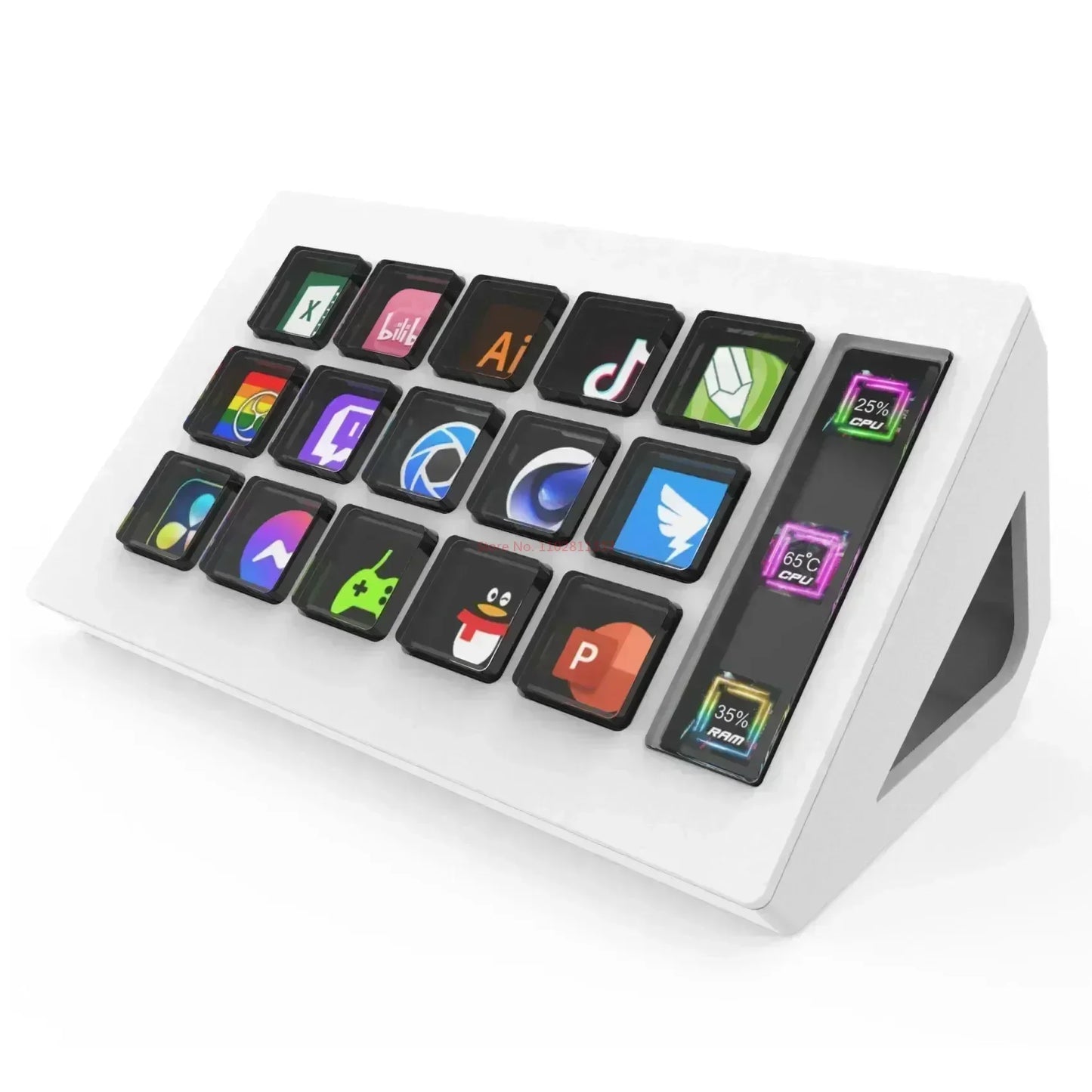Visual Stream Deck Keyboard – 15-Key LCD Custom Controller