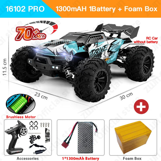 ZWN 1:16 RC Car – 70KM/H 4WD buggy Monster
