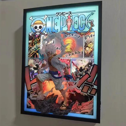 One Piece - 3D Framed Night Light (Luffy, Ace & Sanji)