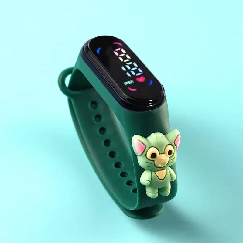 Kids LED Touch Watch – Pokémon, Avengers, Disney & More | Waterproof Cartoon Timepiece