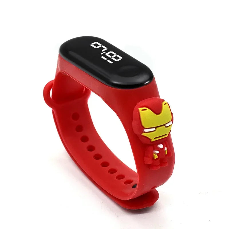 Kids LED Touch Watch – Pokémon, Avengers, Disney & More | Waterproof Cartoon Timepiece
