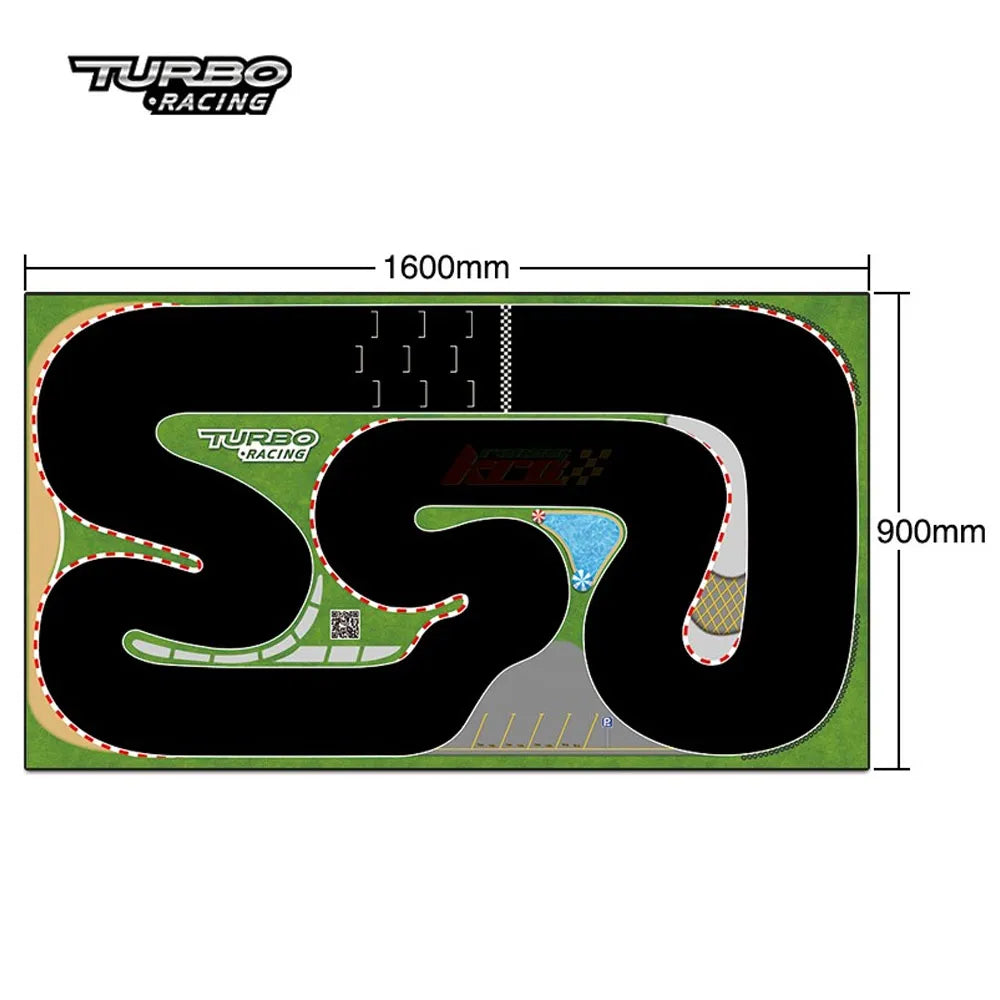 Turbo Racing Track Scene Mat – For 1:76 Mini RC Cars