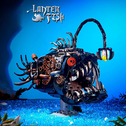 DEEP GLOW LANTERN FISH MOC BLOCK SET