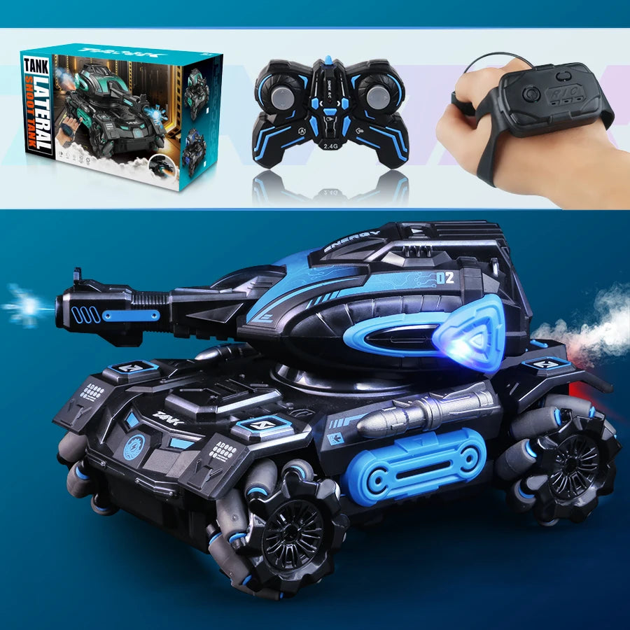 RC Spray Stunt Car tank – 2.4G 9-Channel Armored Tank with Water Launch