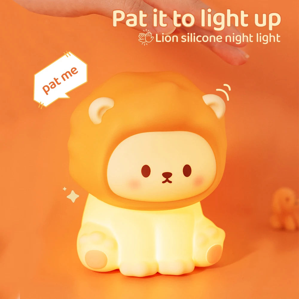 Kawaii Lion Night Light