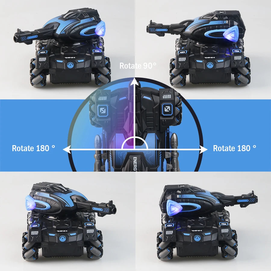 RC Spray Stunt Car tank – 2.4G 9-Channel Armored Tank with Water Launch