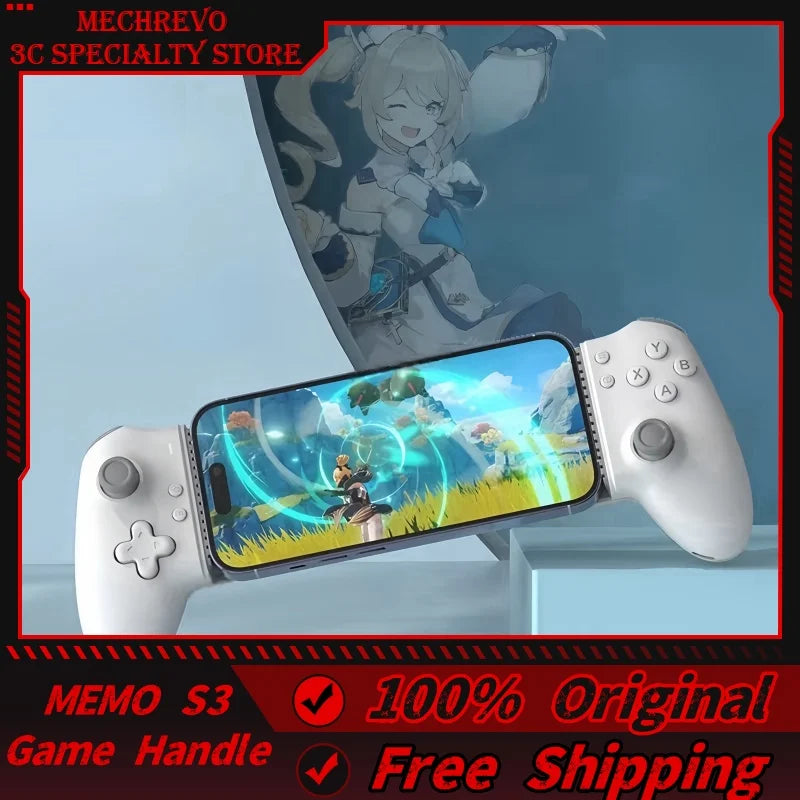 Memo S3 Gamepad – Type-C Mobile Phone Controller with Hall Effect Joystick
Pro-Level Precision for Android, PS Cloud & Mobile Gaming