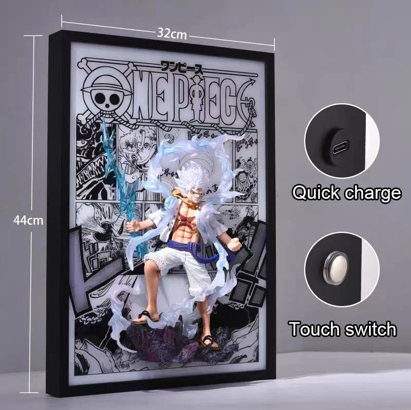 One Piece - 3D Framed Night Light (Luffy, Ace & Sanji)