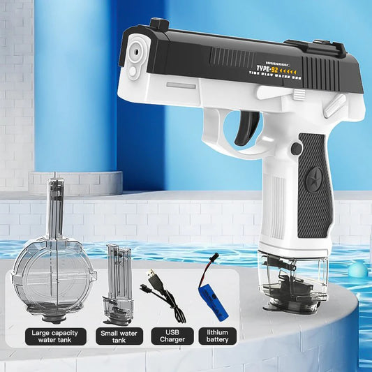 Electric Water Gun – Full-Auto Rechargeable Summer Blaster for Kids & Adults | Outdoor Beach Fun Toy