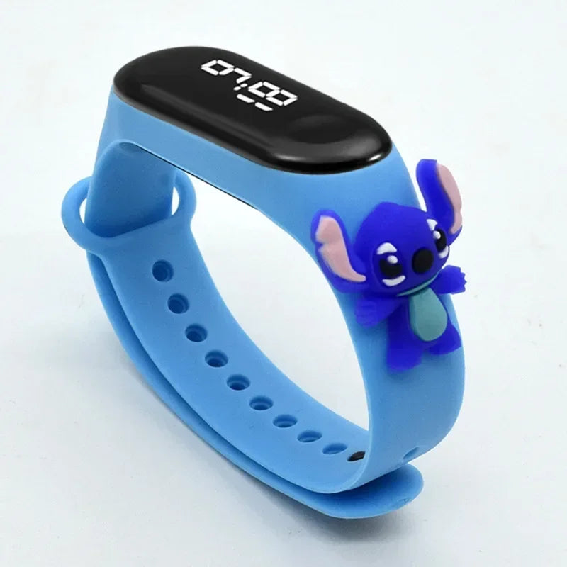 Kids LED Touch Watch – Pokémon, Avengers, Disney & More | Waterproof Cartoon Timepiece