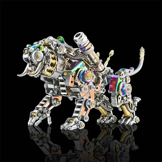 700+ PCS Mechanical Tiger – 3D Metal Puzzle DIY Assembly Kit with Tools