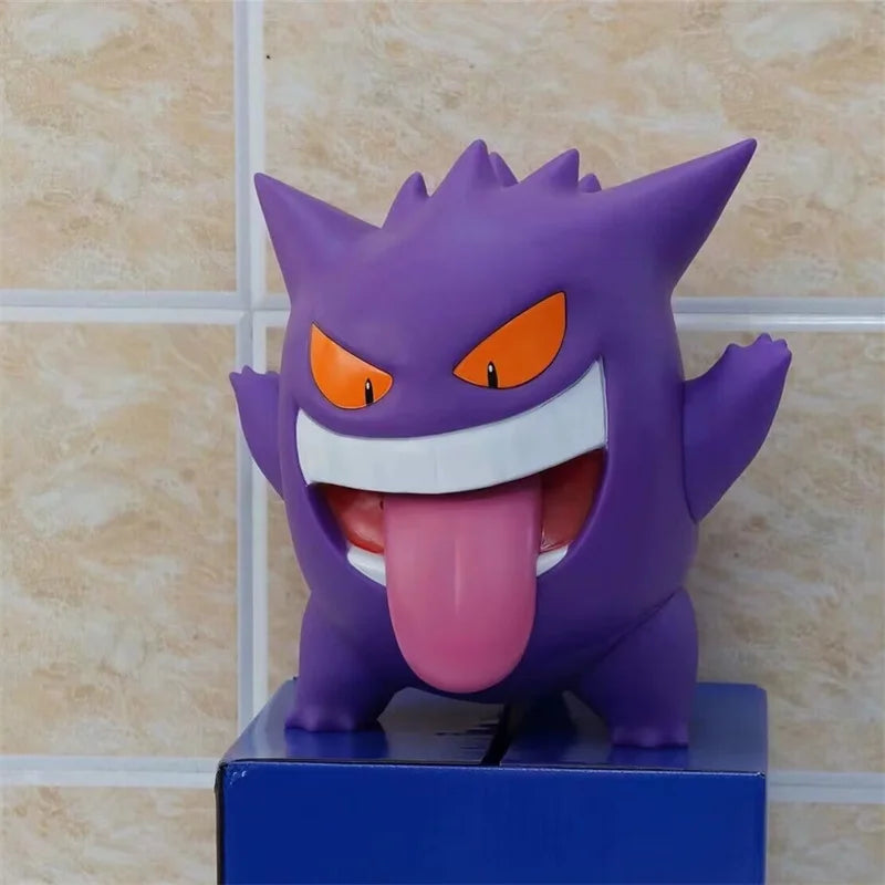 38CM Pokémon Gengar Figure Statue – 1:1 Scale Smiling Face Vinyl Model