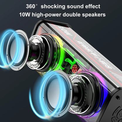 Transparent Mecha Bluetooth RGB Speaker