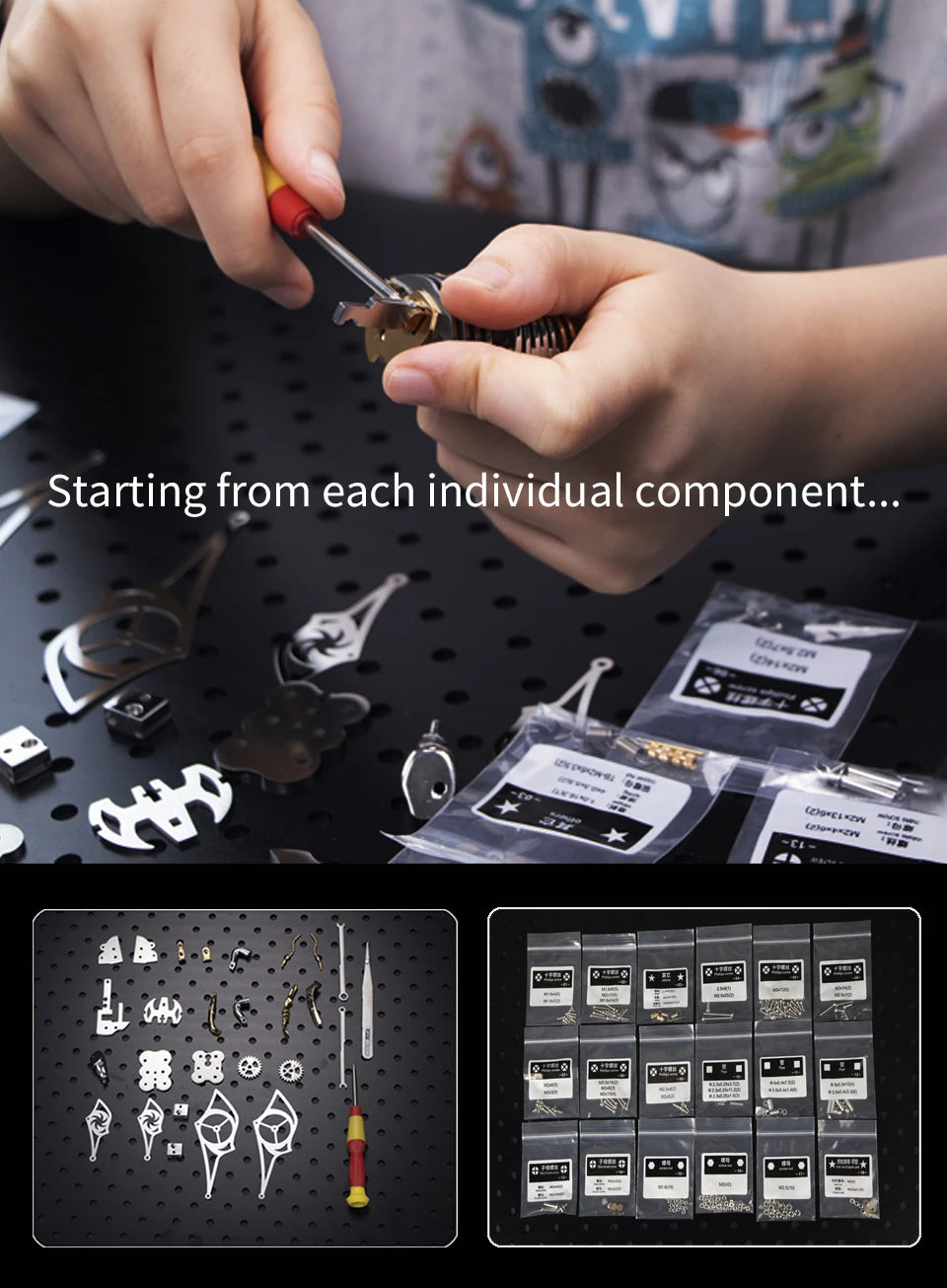 3D Stainless Steel Wasp Model Kit – DIY Mechanical Insect Puzzle Toy for Adults & Teens | Anti-Stress Craft