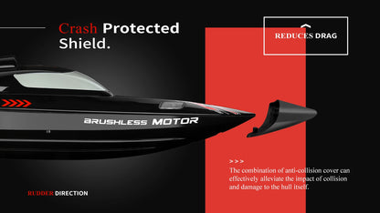 High-Speed Brushless RC Speedboat – 55KM/H